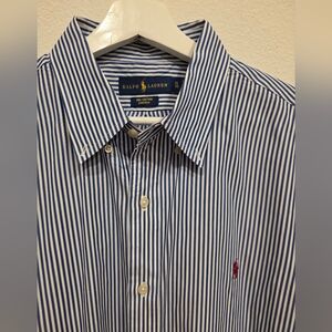 Polo Ralph Lauren Button Down Long Sleeve Pin Striped